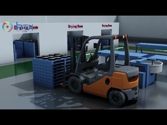 Automatische nass werfende Dosierermaschinen-Zufuhrfertigungsstraße, die Block pflastert