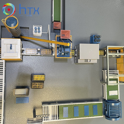 Straßenbetoniermaschine, die Maschine 3D Faux-Backsteinmauer-Wand-Fertigungsstraße macht