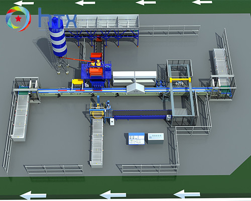 Plc-Kontrollsystem-nass geworfene Maschinerie-Bodenfliese, die Maschine 220V herstellt