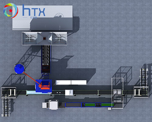 Beton-Dosiersystem Wandplatten-Produktionslinie mit automatischem Betrieb