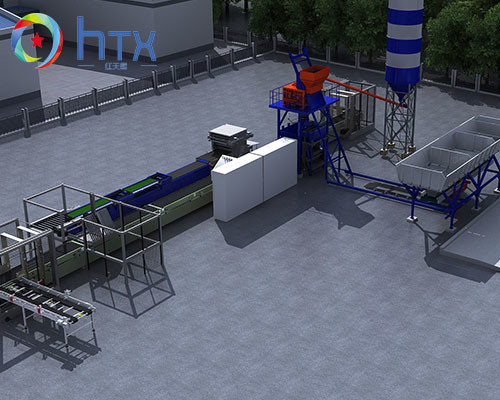 Intelligentes Beton-Dosiersystem Mehrfunktions-Nassgussmaschine für die Produktion von künstlichem Stein