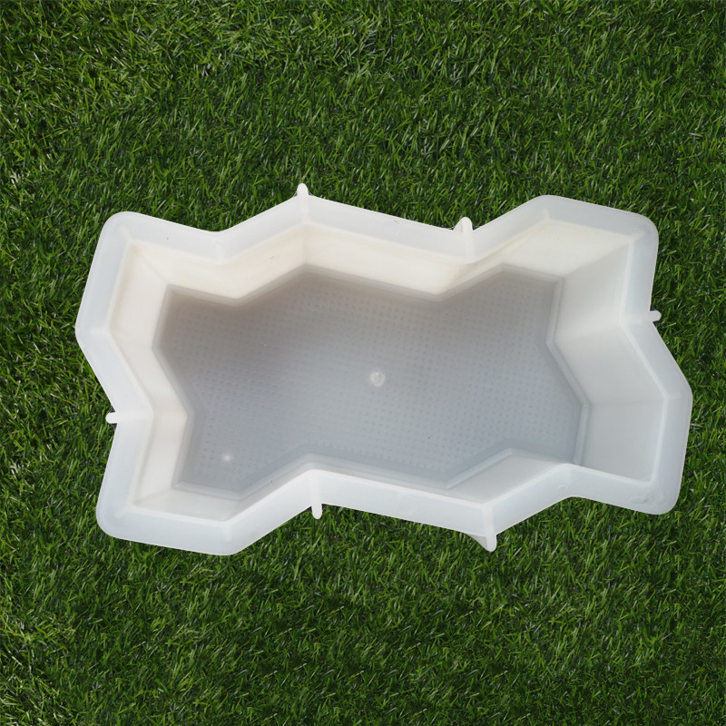 Das Straßen-Ineinander greifen deckt Gummiplastikgröße der straßenbetoniermaschinen-Form-25*25*4.5cm mit Ziegeln